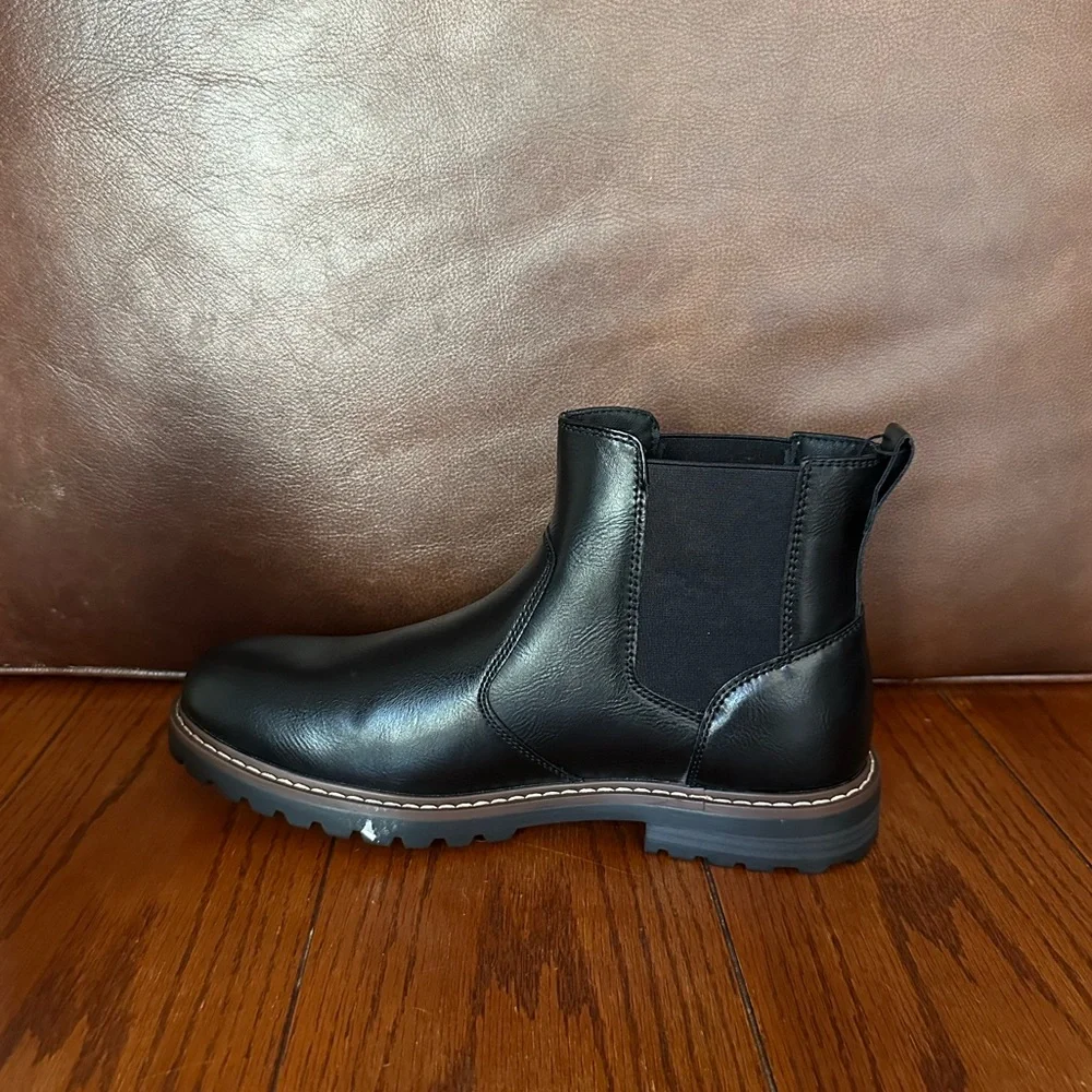 Sonoma Black Leather Chelsea Boots